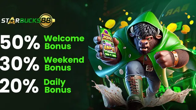 50% Welcome ยท 30% Weekend ยท 20% Daily